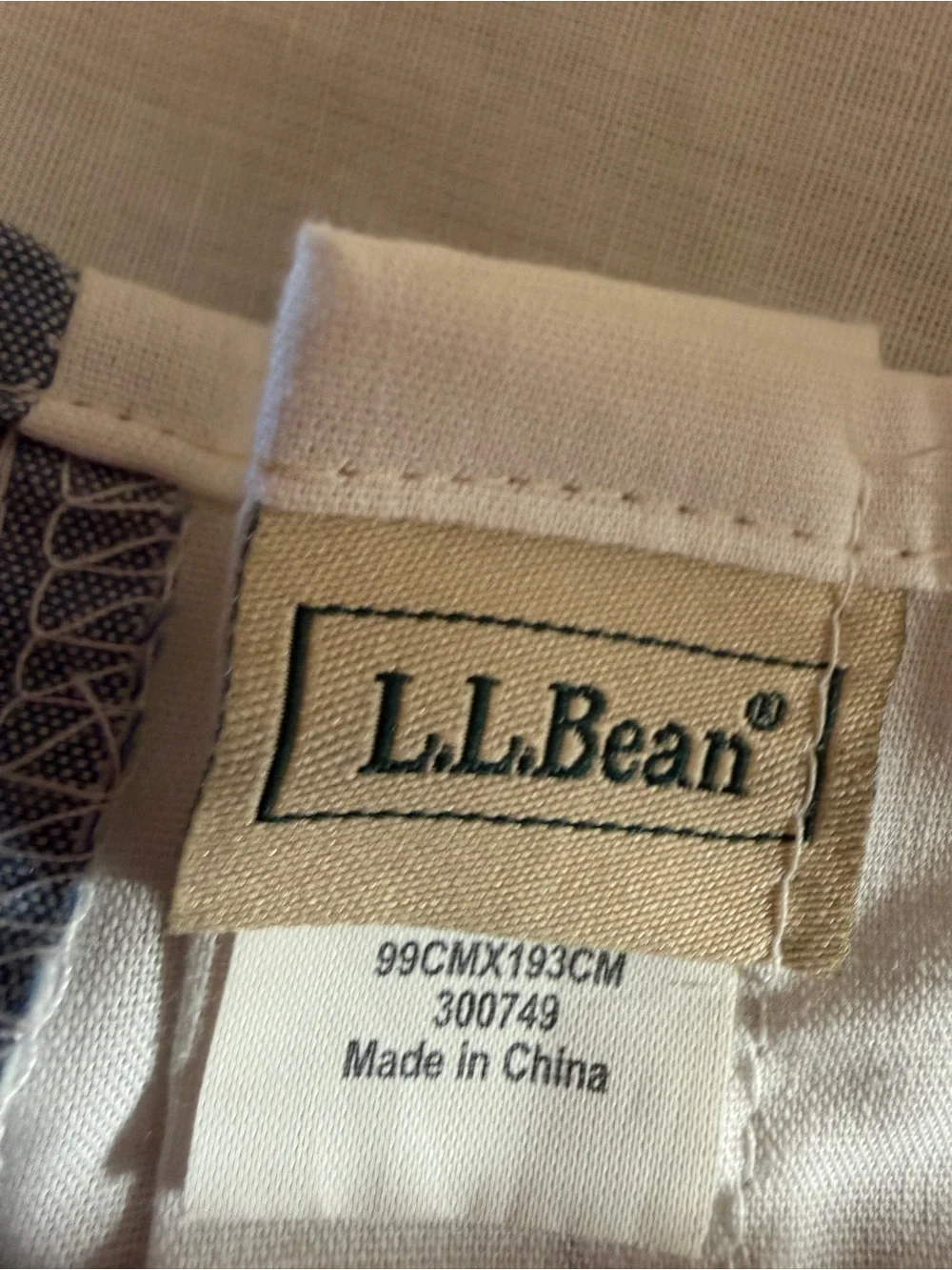 L.L. Bean Blue Chambray Ruffle Bed Skirt: Twin